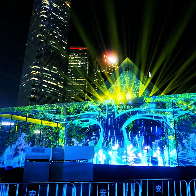 3D Projection Mapping Advertising Display 4K Holographic Projector Mapping Digital