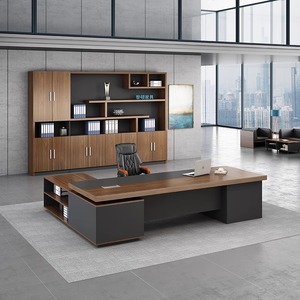 <span class=keywords><strong>Bureau</strong></span> de direction de luxe moderne, mobilier de <span class=keywords><strong>bureau</strong></span> de direction haut de gamme, ensemble extensible en <span class=keywords><strong>bois</strong></span>, étagères modulaires, utilisation à domicile, hôtel, matériau métallique - Product Image 2