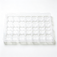 Plateau de composants multi-compartiments en blister, noir, blanc, transparent, en matériau écologique, pour assemblage électronique, cavité en matériau personnalisé