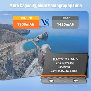 KAMPHO Reemplazo 1800mAh Alta Capacidad <span class=keywords><strong>Insta360</strong></span> One <span class=keywords><strong>X3</strong></span> Batería para <span class=keywords><strong>Insta360</strong></span> <span class=keywords><strong>X3</strong></span> - Product Image 5