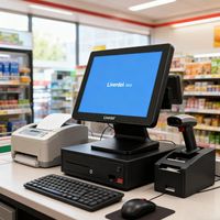 Expédition immédiate : Terminal de point de vente Windows 15 pouces avec processeur Intel, écran tactile capacitif 10 points, Bluetooth/Wi-Fi 6, Ethernet – Idéal pour la restauration et le commerce de détail