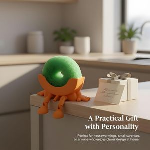 <span class=keywords><strong>Support</strong></span> d'éponge de lavabo imprimé en 3D, <span class=keywords><strong>support</strong></span> d'éponge de lavabo avec drainage, <span class=keywords><strong>support</strong></span> de rangement amusant avec éponge souriante mignonne - Product Image 5