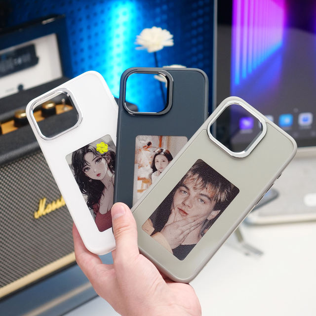 DIY E Ink Screen Display Phone case for IPhone 15 16 NFC at Will Switch Pattern IPhone14/13pro Max
