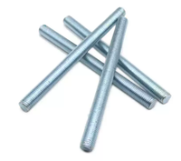 Vis à filetage complet en acier galvanisé DIN976, finition simple, qualité professionnelle, fabrication chinoise DIN976
