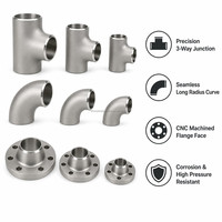 Raccords de tuyauterie en acier au carbone A105 A234 WPB pour pétrole et gaz, conformes ASME B16.5 B16.9 : Coude à 90 degrés, T égal, Col de soudure, Brides - Vente en gros