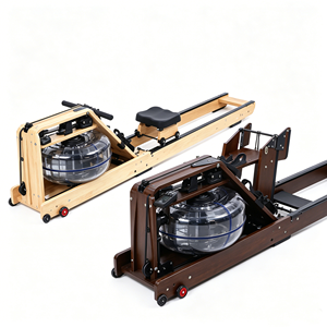 <span class=keywords><strong>Rameur</strong></span> à eau de luxe pliable en bois massif avec logo personnalisé, double piste, résistant à l'eau, pour le fitness - Product Image 2