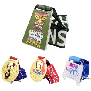 Factory Direct New Design Metal Souvenir Custom Paint Plating Colorful Track And Field Medals