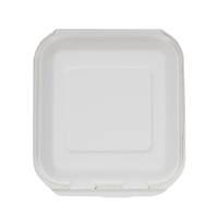 Boîtes à lunch Bento jetables en papier à clapet sans mousse pour restaurant Vaisselle en fibre