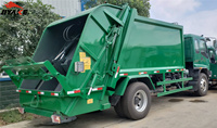 Vente chaude 6-10 tonnes capacité de charge petit camion à ordures 98% taux de compactage 300km + gamme quotidienne camions de ciment à bas prix