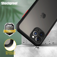 Étui de téléphone transparent avec cadre coloré IMD résistant aux chocs en TPU+PC 2-en-1 pour 14/13/12 Pro Max/11/XR/XS