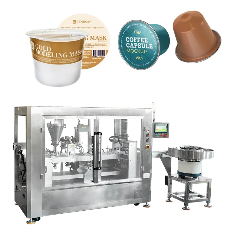 High Speed Coffee Capsule Coffee Pod Packing Machine Coffee Powder Nespresso Capsule K Cup Filling and Sealing Machine