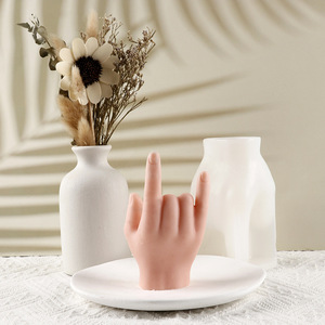 Customizable <b>Hand</b> Gesture Candle <b>Mold</b> Silicone DIY Plaster <b>Mold</b> For Home Decoration Valentine'S Day - Product Image 4
