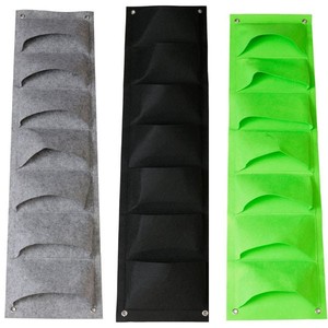 Bolsas de cultivo de macetas de jardín colgantes no tejidas verdes personalizadas al por mayor bolsas de cultivo de tela de jardín de pared Vertical duraderas - Product Image 5