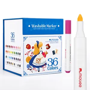 Mobee P-605 36 couleurs marqueur d'art enfants non toxique à base d'eau stylo à croquis vente à chaud kit d'art prix d'usine marqueur lavable