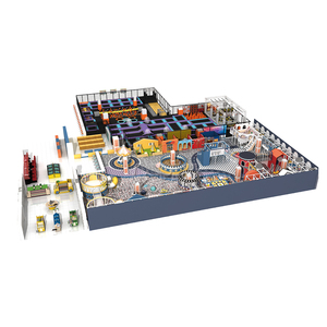 Kids Adventure Park Indoor Playground Equipment Indoor Amusement Trampoline Park Plastic Slide Outdoor Playground Ninja <strong>Course</strong> - Product Image 1