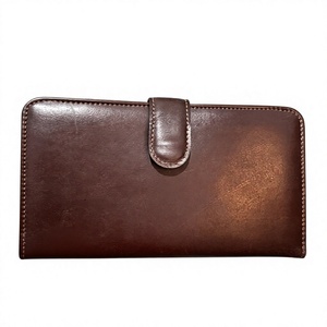 Cartera Larga de Cuero Genuino para Hombre, Cierre de Cremallera, Estilo Vintage Minimalista, Bolso de Mano Diario, Antirrobo, Resistente al Agua, Logotipo Grabado - Product Image 4