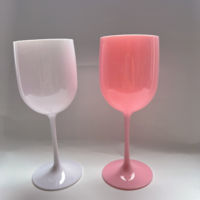 BST Logo personnalisé incassable réutilisable blanc sans BPA gobelet incassable flûtes à champagne verre à vin en plastique