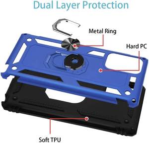 Para <span class=keywords><strong>Note</strong></span> <span class=keywords><strong>20</strong></span> <span class=keywords><strong>Ultra</strong></span> Fundas de teléfono, grado militar Rugged Phone Case Cover con anillo soporte de coche para Samsung Galaxy <span class=keywords><strong>Note</strong></span> <span class=keywords><strong>20</strong></span> Fundas - Product Image 5