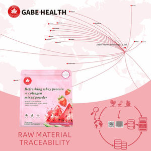 Poudre de protéines de collagène hydrolysé saveur fraise et pastèque, vente en gros OEM pour la fermeté de la peau et le soutien des articulations et des os chez la femme - Product Image 4