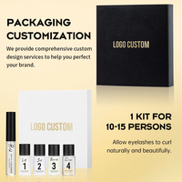Kit de lifting et teinture des cils et des sourcils 2-en-1 Gollee avec lotion, crème, baume et gel, marque privée, semi-permanent, DIY à domicile