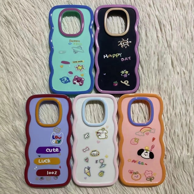 For Infinix POP8 SPARK20PRO Cover Solid Color TPU Wave Phone Case for Redmi 9 13C Luxury Cute Cartoon Cell Phone Cover