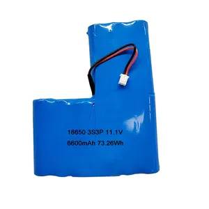 Литий-ионные аккумуляторы <span class=keywords><strong>3s3p</strong></span> <span class=keywords><strong>18650</strong></span> 11,1 В 6600 мАч 73,26wh 12 В 7500 мАч литий-ионная аккумуляторная батарея для светодиодной сцены - Product Image 1