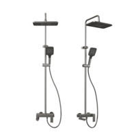 Nouvel arrivage : Ensemble de douche mural monocommande trois fonctions avec jets pluie et massage doux, modèle 3009 pour salle de bain domestique