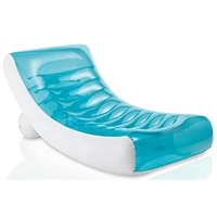 BS-S180 personnalisé grand flotteur de piscine chaise longue gonflable bleu piscine gonflable jouets flotteurs de plage pour enfants piscine familiale