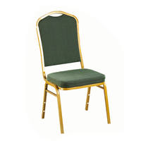 Chaise de banquet de mariage de style moderne certifiée EN1335 en acier empilable de haute qualité 2024