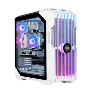 Case per Computer OEM <span class=keywords><strong>HAF</strong></span> 700 EVO Bianco Full Tower in Acciaio MicroATX 4x USB 3.2 Gen 1 Tipo-A 1x Lato in Vetro 5x Ventole ARGB - Product Image 4