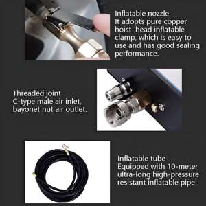 Qualidade Premium Full-Automatic Digital Wall-Hanging Pneu Inflator 5 ~ 220 PSI Automotive Metal Tire Testing Machine - Product Image 5