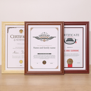 Cao Cấp Rắn Gỗ Khung Ảnh Đơn Giản Giấy Chứng Nhận Hình Ảnh Khung Cho Trang Trí Nội Thất Sơn Nhiều Kích Cỡ - Product Image 1