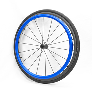 Silla <span class=keywords><strong>de</strong></span> <span class=keywords><strong>Ruedas</strong></span> Deportiva con Anillo <span class=keywords><strong>de</strong></span> Empuje Tipo D, Aleación <span class=keywords><strong>de</strong></span> Aluminio, Rueda Trasera Grande <span class=keywords><strong>de</strong></span> 24 Pulgadas, para Terapia <span class=keywords><strong>de</strong></span> Rehabilitación - Product Image 2