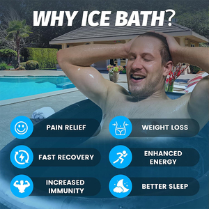 Vente de bain de glace de 160 cm Baignoires de récupération froide autoportantes pour piscines - Product Image 6