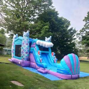 Château gonflable sirène avec toboggan - Product Image 5