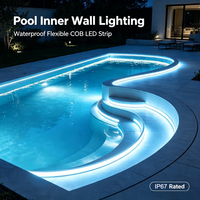 Tira de LED COB RGB Extruida de Silicona de Alta Calidad, Resistente al Agua IP67 para Exteriores, 24V 576LED/m, Sin Puntos, Resistente a los Rayos UV