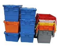 Caisse en plastique PP pliable portable à retournement, recyclable, avec couleur personnalisée pour l'entreposage et la logistique d'exportation