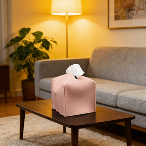 Высококачественный чехол для коробки с салфетками из искусственной кожи с текстурой под гальку, с мягким гибким дизайном, прочный держатель для салфеток для повседневного домашнего использования - Product Image 6