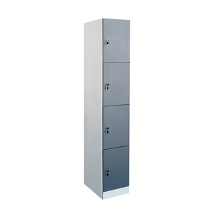 Armoire Métallique 4 Portes à Verrouillage par Clé, Meuble de Rangement Fin en Acier pour Vêtements, Espace de Stockage Sécurisé - Vente Chaude - Product Image 4