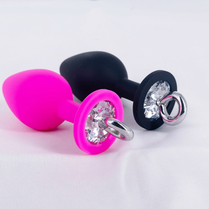 Tapón <span class=keywords><strong>Anal</strong></span> de Silicona con Anillo de Tracción, Diamante, Ano, SM, Portátil, Juguetes Sexuales para Adultos, Masturbación - Product Image 1