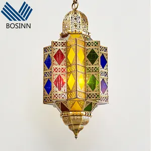 Moslim Kroonluchter Moskee Etsen Web Hanglamp Arabische Midden-Oosten Hotel Techniek Verlichting Marokkaanse Plafondlampen