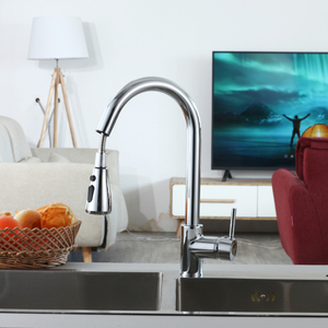 Sang trọng hiện đại phong cách nhà bếp tap nước nóng và lạnh tap Brass kéo ra phun bồn rửa nhà bếp Vòi <span class=keywords><strong>Mixer</strong></span> - Product Image 2