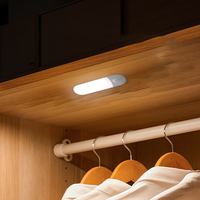 Lampu Sensor Led Dapat Diisi Ulang Nirkabel untuk Sensor Gerak dan Cahaya Kabinet Dapur