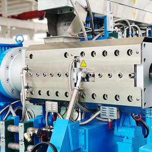 Mới kỹ thuật nhựa PET <span class=keywords><strong>masterbatch</strong></span> đùn granulator máy đôi vít sản xuất dây chuyền sản xuất làm pelletizing - Product Image 5
