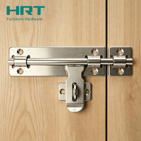 Loquet de sécurité en acier inoxydable 304 verrouillable pour portes de cuisine, meubles, armoires et commodes - Vente en gros