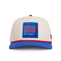 Cappellini da Baseball in Poliestere 100% Dobby Leopardato, Produzione OEM Certificata BSCI, Logo PVC Personalizzato USA, Cappello da Golf con Corda di Alta Qualità