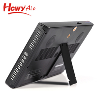Télévision rechargeable portable 10 pouces numérique DVB-T DVB-T2 ISDB-T avec câble TV AV