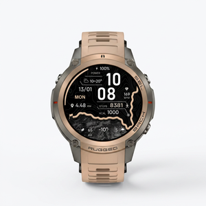 Montre connectée robuste DM59 GPS 1,43" AMOLED IP67 étanche 5ATM Carte hors ligne Altimètre Boussole pour Android/iOS Montre connectée GPS pour hommes - Product Image 2