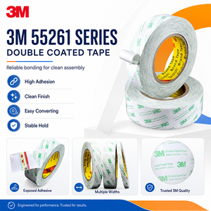 Nastro <span class=keywords><strong>Biadesivo</strong></span> 3M 55261 in PET ad Alta Adesività <span class=keywords><strong>per</strong></span> Schiuma, Gomma e Rete - Product Image 6