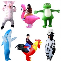 Accessoires de maquillage pour déguisement gonflable d'Halloween : dinosaure, extraterrestre, vache